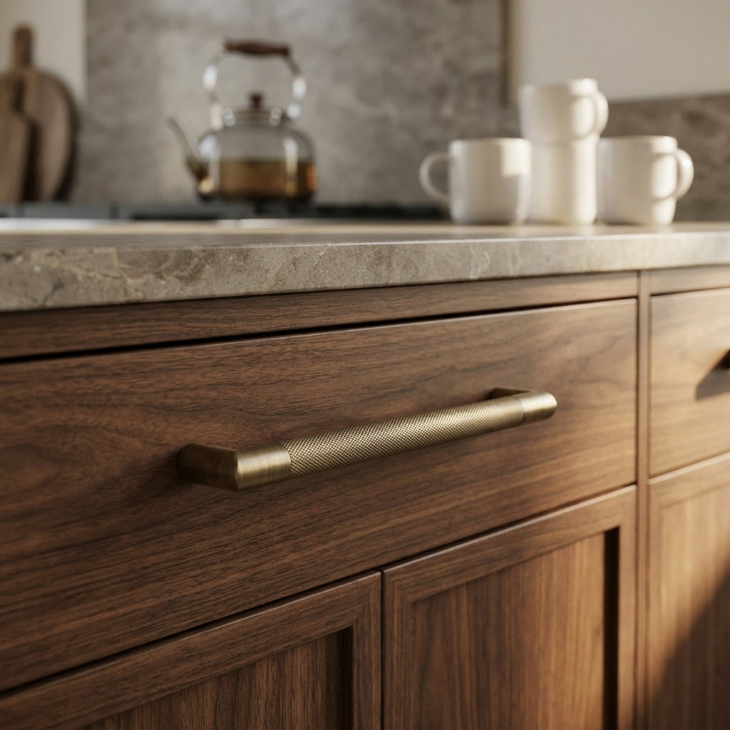 Mitred Knurled Pull Handle Range