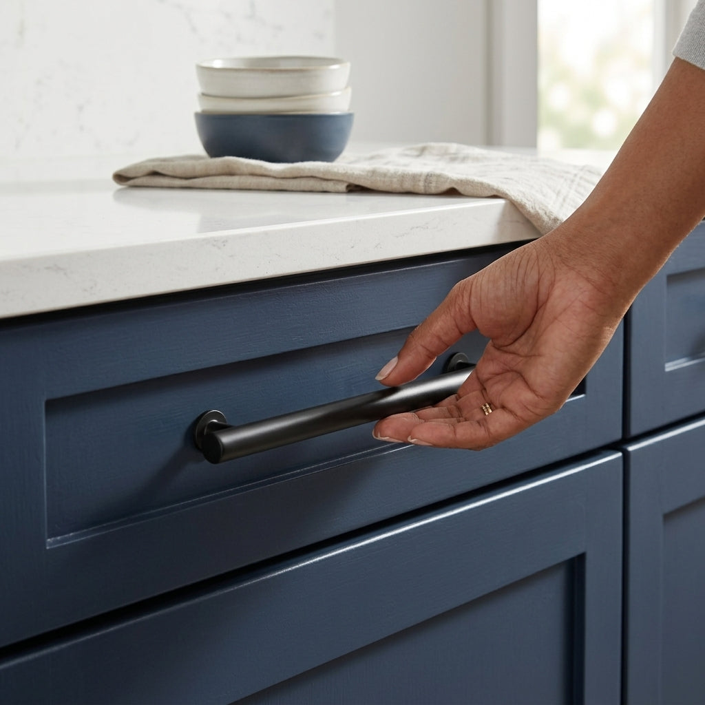 Round T-Bar Cupboard Pull Handle