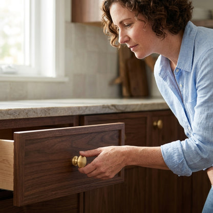 Cambridge Round Cupboard Knob 38mm Dia.