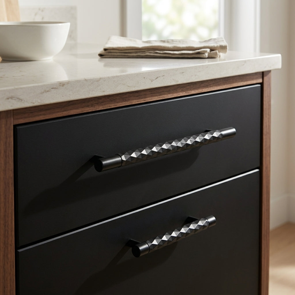 Diamond Cut Cabinet Pull