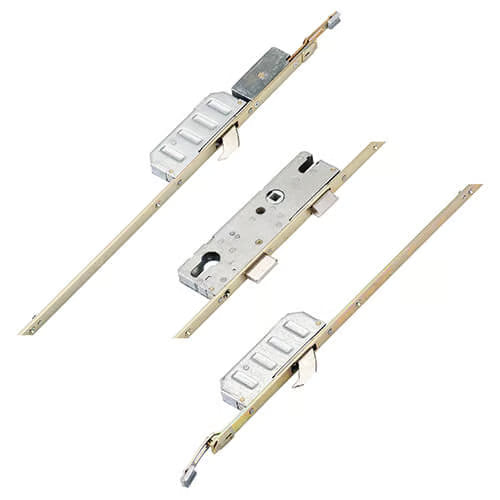Cobra Latch Deadbolt 2 Hooks Lift Lever Multipoint Door Lock - with Attachments for Shootbolts