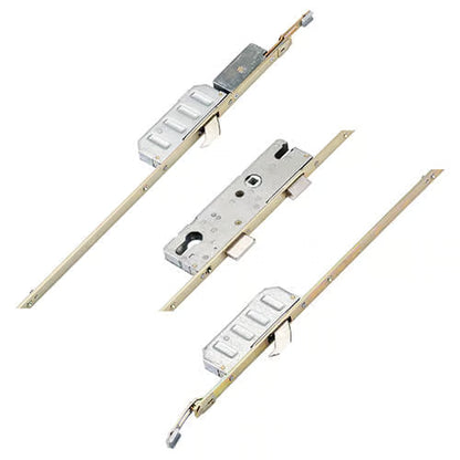 Cobra Latch Deadbolt 2 Hooks Lift Lever Multipoint Door Lock - with Attachments for Shootbolts
