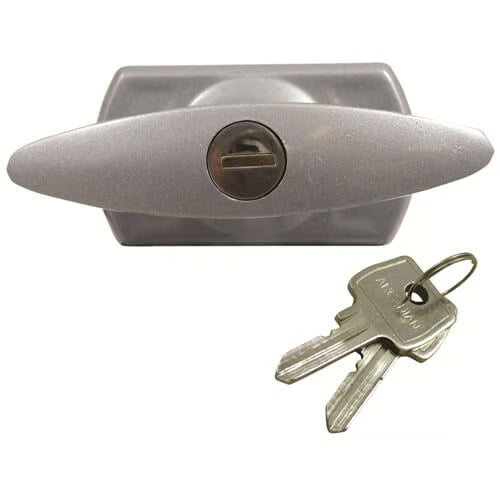 Garage Door T Handle - Diamond Spindle - Short Lugs - Rear Fix