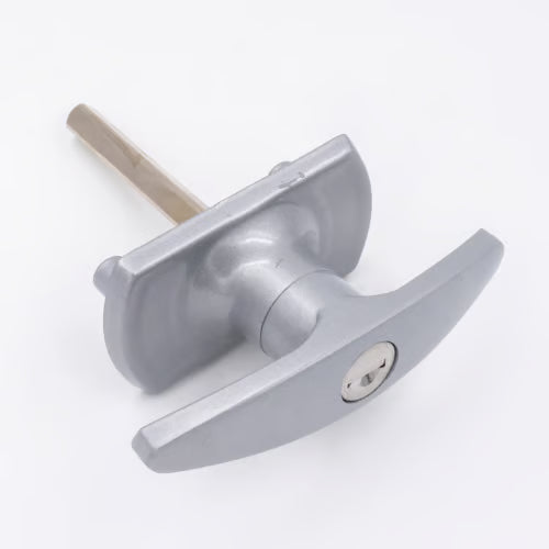 Garage Door T Handle - Diamond Spindle - Short Lugs - Rear Fix