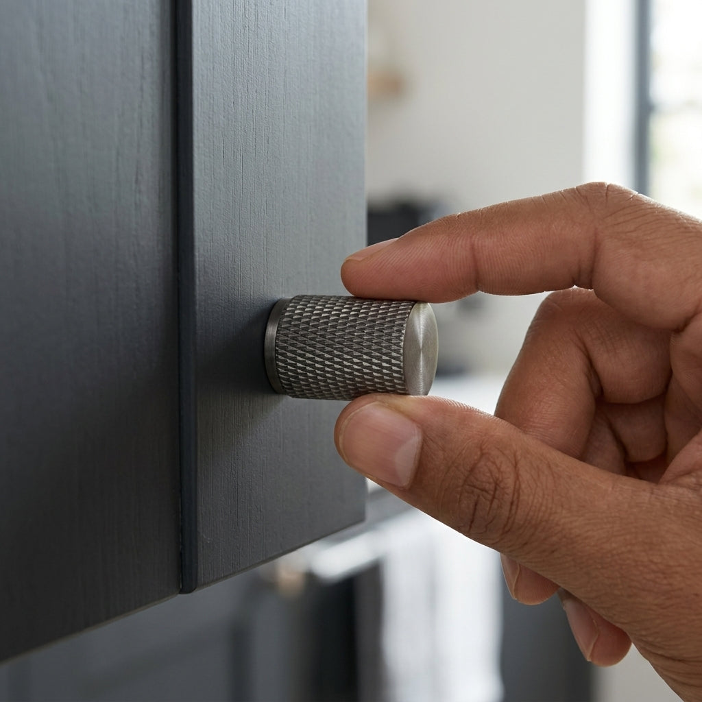 Brunel Knurled Cupboard Knob