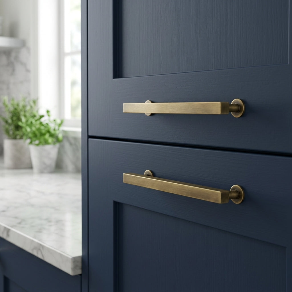 Square T-Bar Cupboard Pull Handle