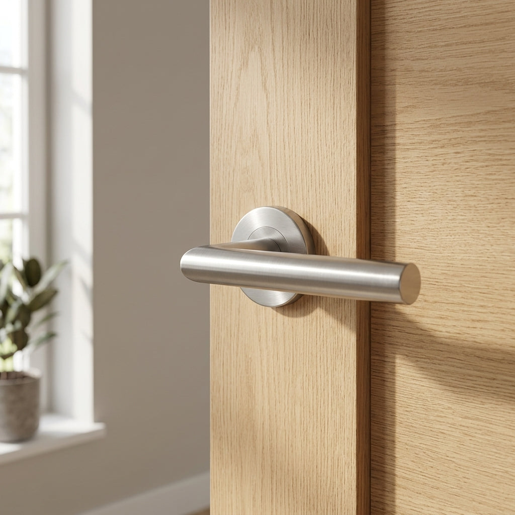 Grade 201 Treviri Mitred Lever on Sprung Push-on Round Rose