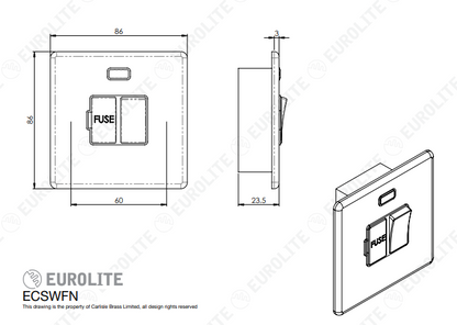Concealed 3mm Switched Fuse Spur With Neon Indicator
