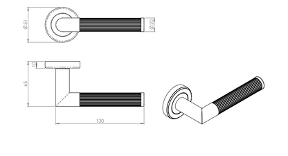 Trend Lines Lever On Round Rose