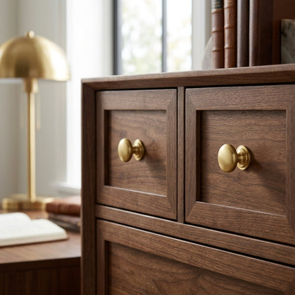 Waltz Round Cupboard Knob on Stepped Rose