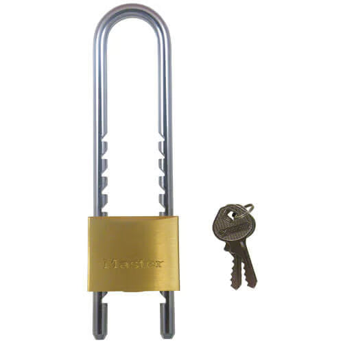 50mm Adjustable Long Shackle Brass Padlock