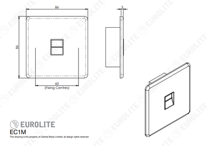 Concealed 3mm Telephone Master