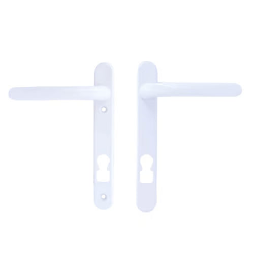 Invincible Surefire Lever Lever UPVC Multipoint Door Handles - 92mm PZ 122mm Screw Centres