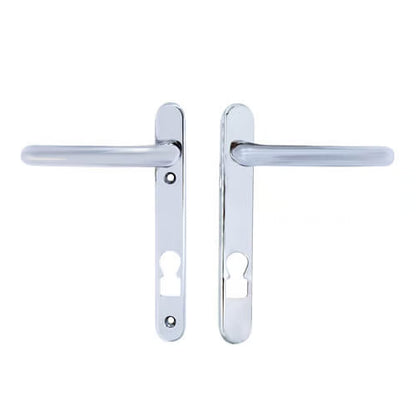Invincible Surefire Lever Lever UPVC Multipoint Door Handles - 92mm PZ 122mm Screw Centres