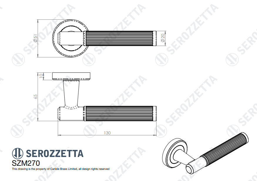 Image Lines Lever On Round Rose