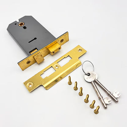 2077 Horizontal 3 Lever Mortice Sashlock