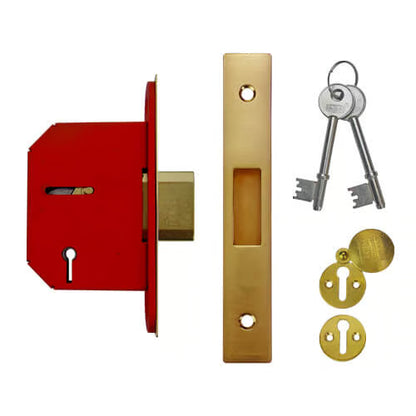 2105 Non British Standard 5 Lever Mortice Deadlock