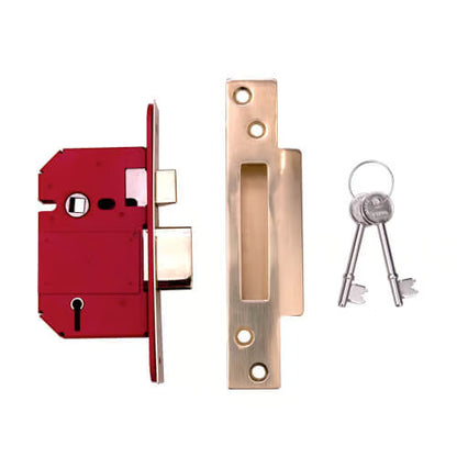 2200 Strongbolt British Standard 5 Lever Mortice Sashlock