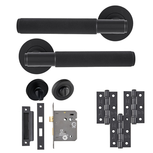 Knurled Lever Bathroom Pack (3 Finishes)