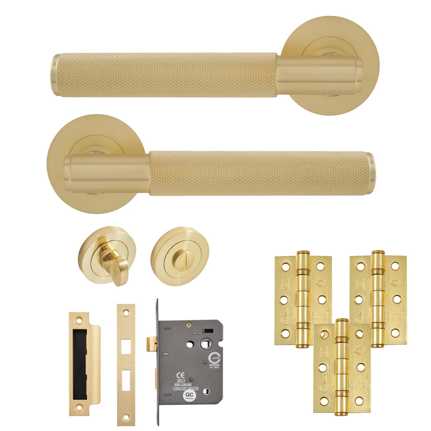 Knurled Lever Bathroom Pack (3 Finishes)