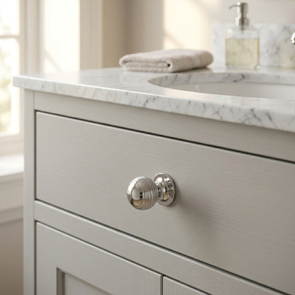 Caesar Cupboard Knob on Round Rose