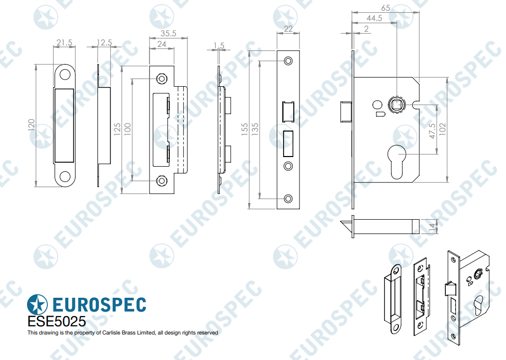 Easi-T Residential Euro Profile Sashlock