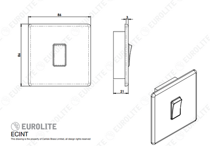 Concealed 3mm Intermediate Switch