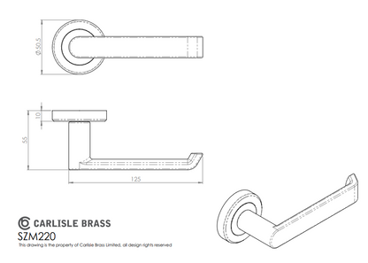 Concept Lever on Round Rose