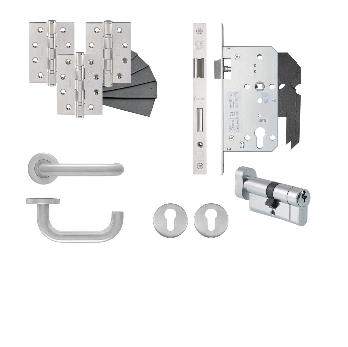 Key/Turn Euro Sashlock DIN Kit - Eclipse