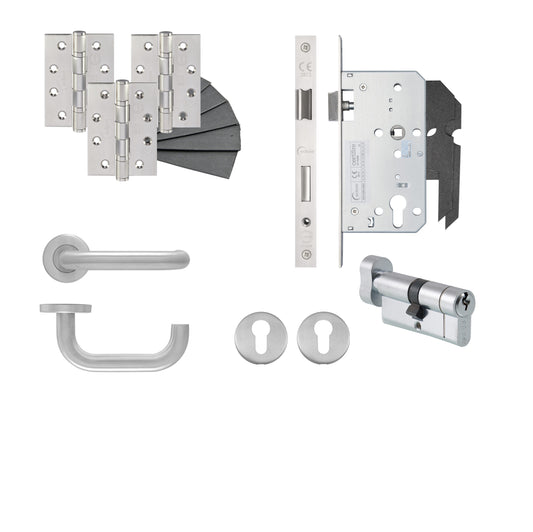 Key/Turn Euro Sashlock DIN Kit - Eclipse