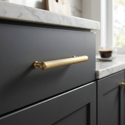 Crispin Knurled T-bar Cupboard Pull Handle