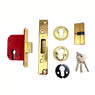 233 British Standard Euro Mortice Deadlock Kit Complete With Euro Key & Turn Cylinder