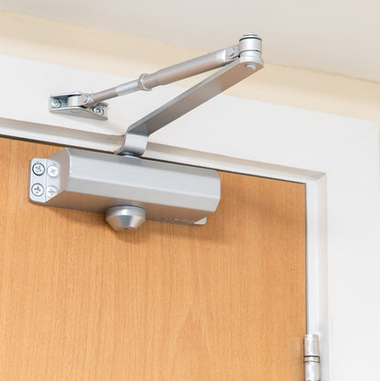 Size 3 Closer Silver 73 Series Size 3 overhead door closer