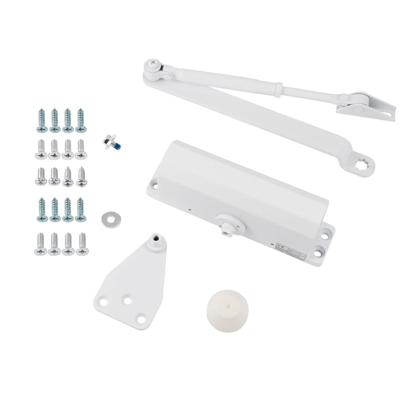 Size 3 Closer White 73 Series Size 3 overhead door closer