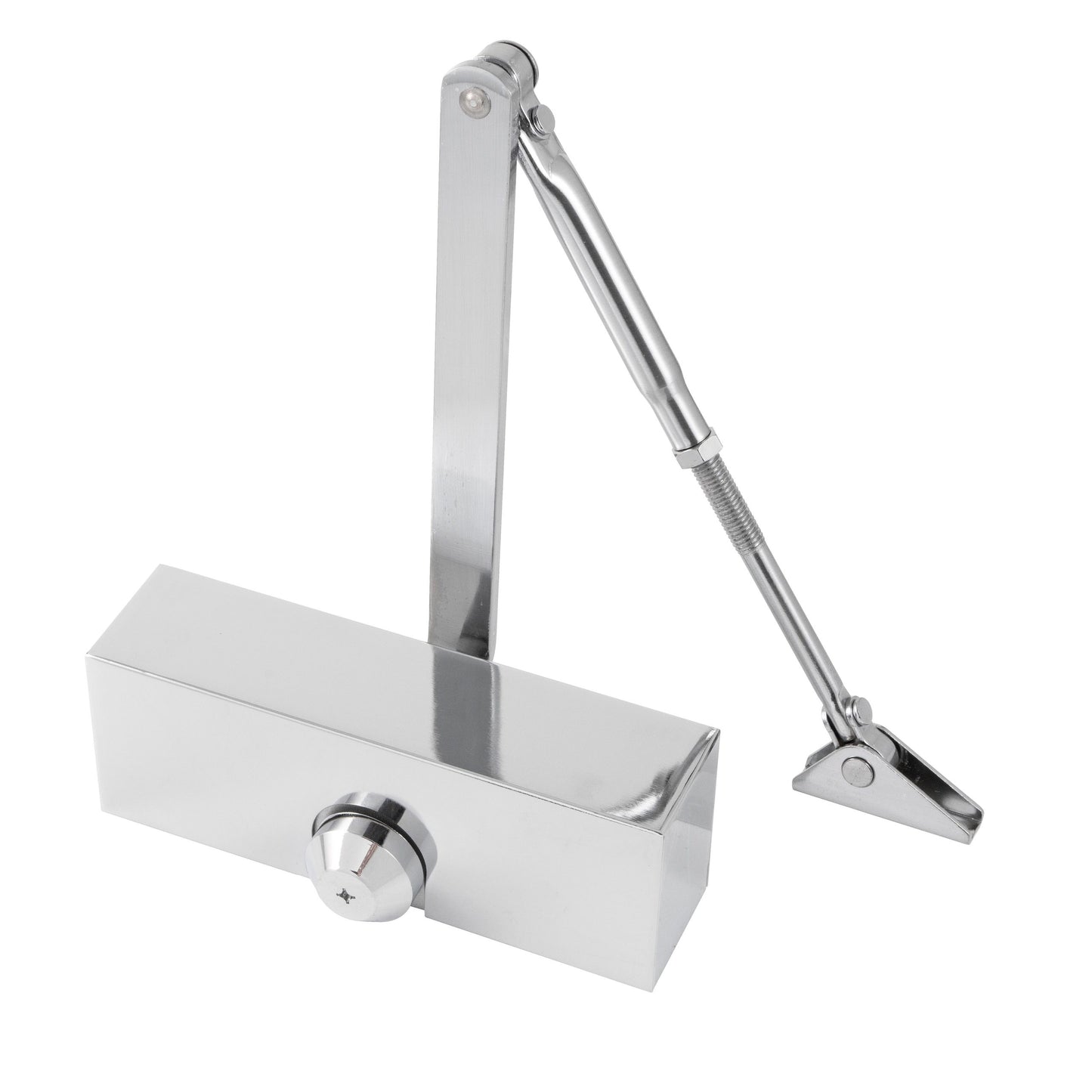 Size 3 Closer Chrome With Cover