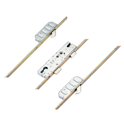 Cobra Latch Deadbolt 2 Hooks 20mm Flat Faceplate Key Wind Operated Multipoint Door Lock