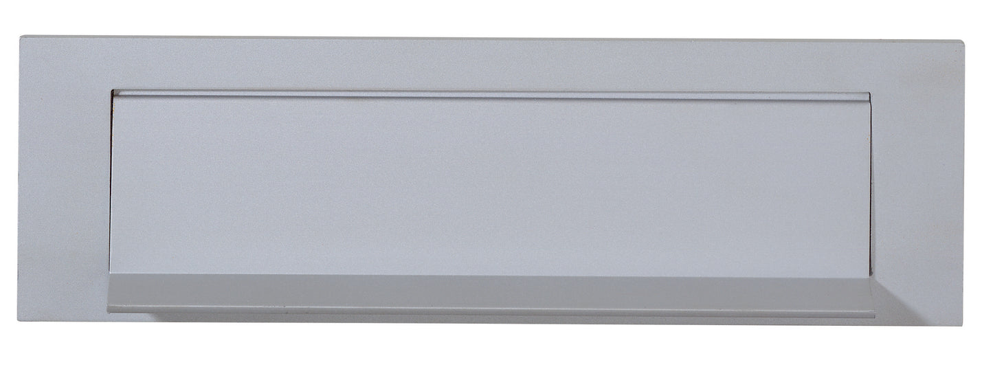 Aluminium gravity flap letter plate