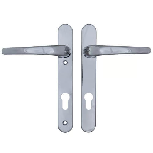 Lever UPVC Multipoint Door Handles - 92mm PZ Sprung 122mm Screw Centres
