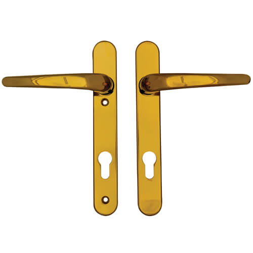 Lever UPVC Multipoint Door Handles - 92mm PZ Sprung 122mm Screw Centres