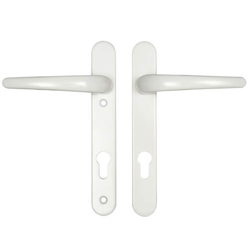 Lever UPVC Multipoint Door Handles - 92mm PZ Sprung 122mm Screw Centres
