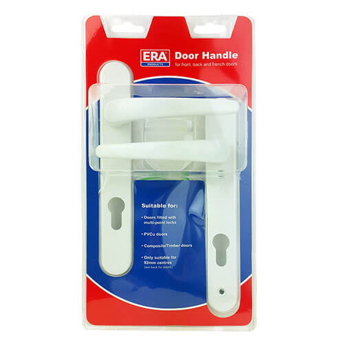 Lever UPVC Multipoint Door Handles - 92mm PZ Sprung 122mm Screw Centres