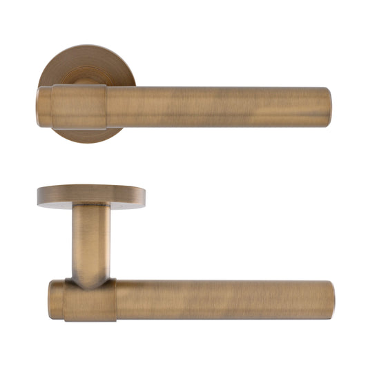 Solid Stainless 304 Collared Lever On Rose (5 FINISHES AVAILABLE)