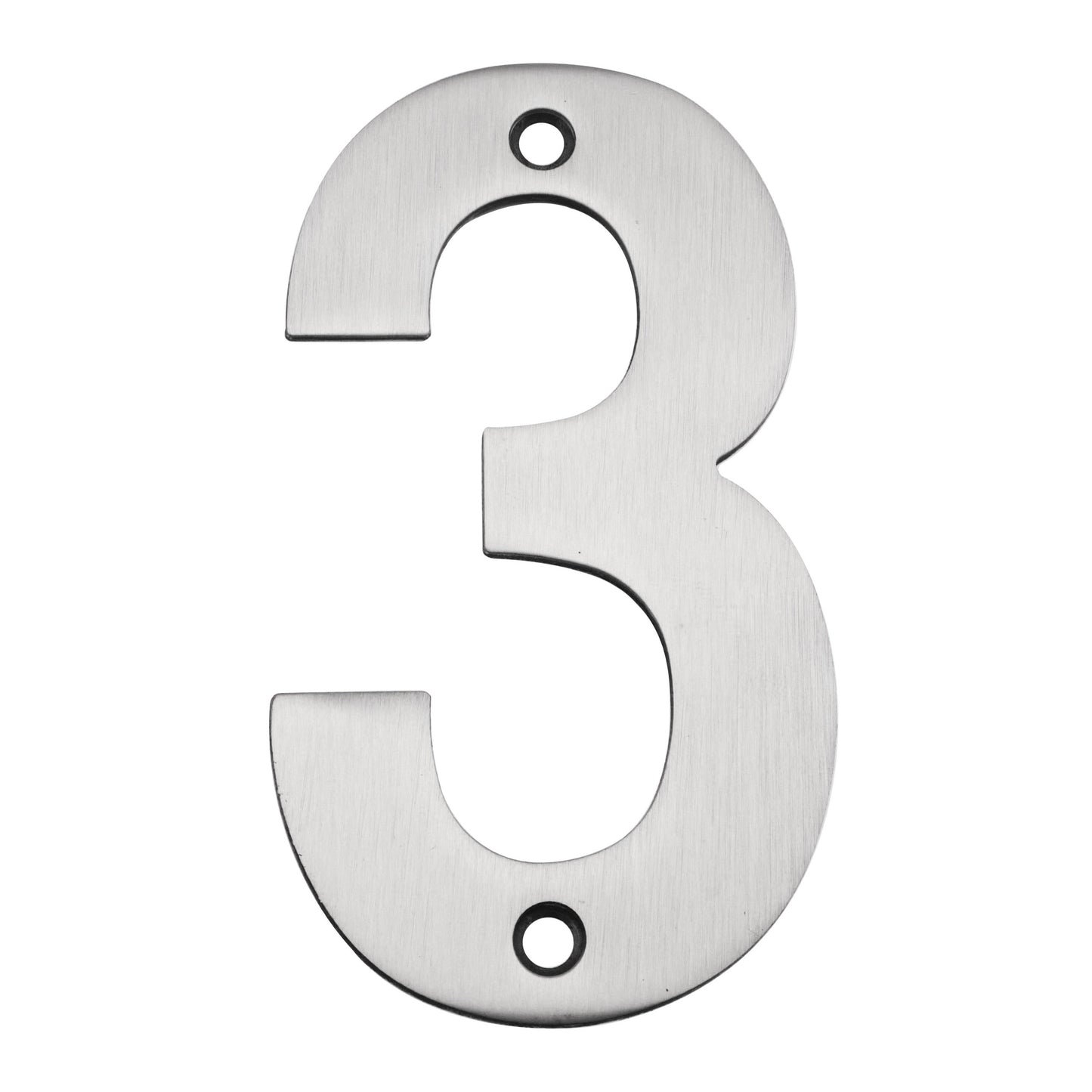 100mm Satin Stainless Steel Face Fix Numerals