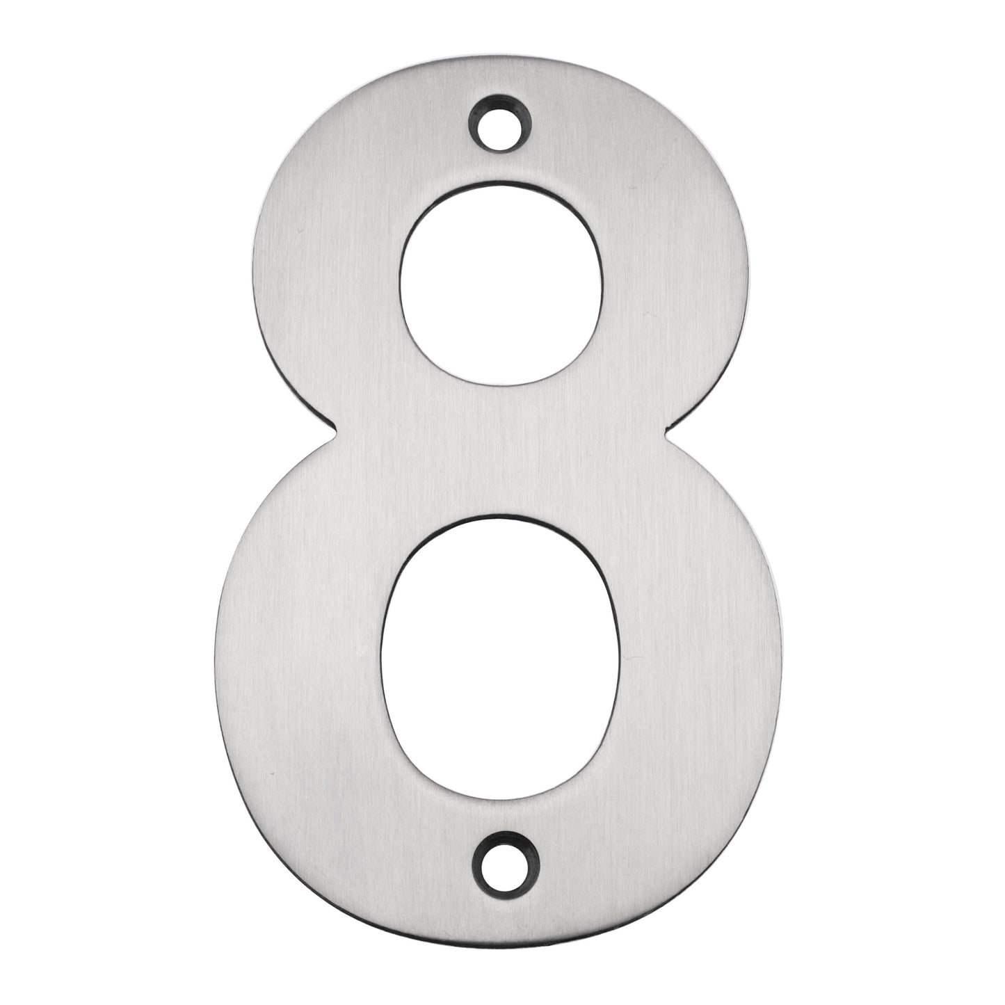 100mm Satin Stainless Steel Face Fix Numerals