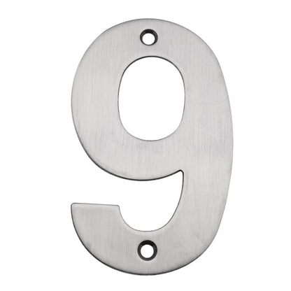 100mm Satin Stainless Steel Face Fix Numerals