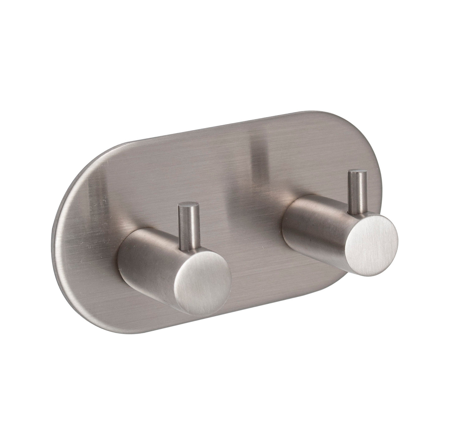 Stainless Steel Double Contemporary Self-Adhesive Coat Hook