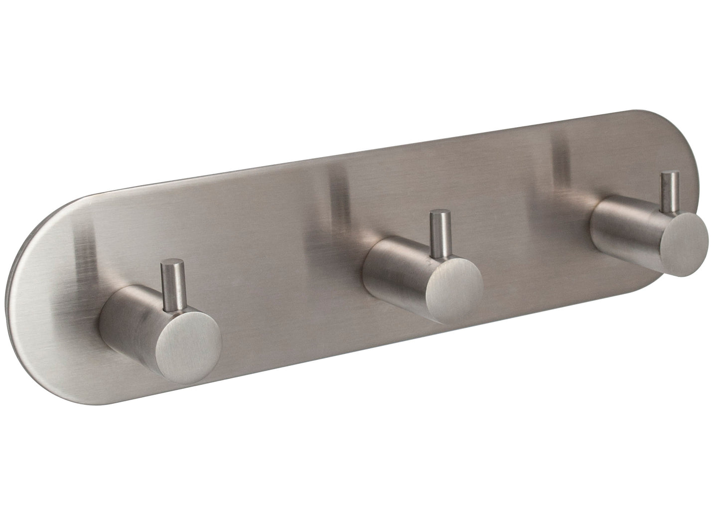 Stainless Steel Treble Contemporary Self-Adhesive Coat Hook