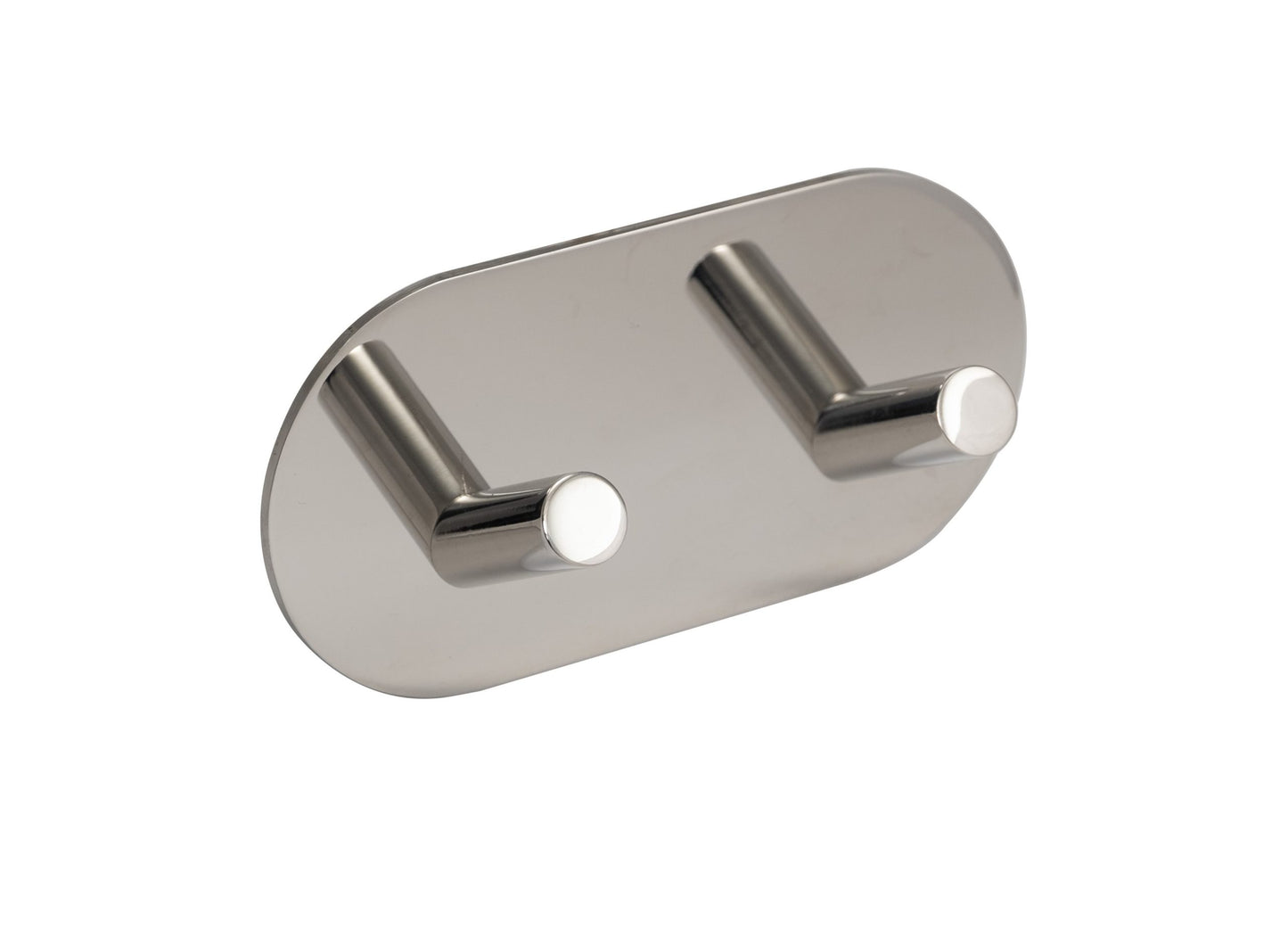 Stainless Steel Angled Double Self-Adhesive Hook