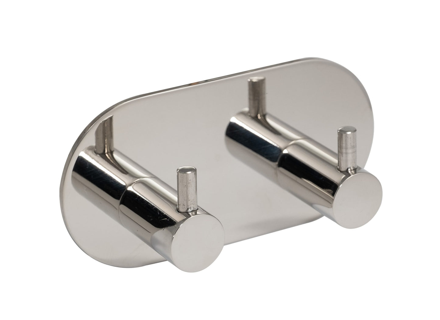 Stainless Steel Double Contemporary Self-Adhesive Coat Hook