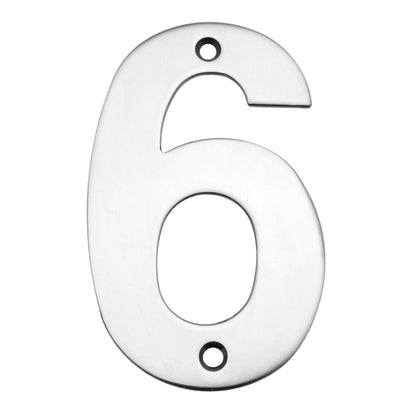 100mm Polished Stainless Steel Face Fix Numerals